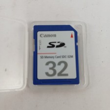 Canon Genuine 32MB MEGABYTE SDC-32M SD Camera Memory Card With Case