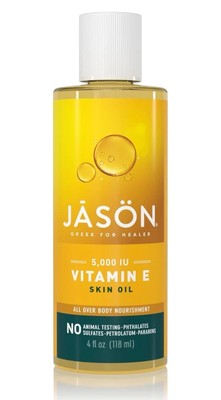 Jason VITAMIN E 5000 IU All Over Body SKIN OIL 4oz Moisturizer SEALED