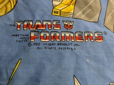 Vintage Hasbro Transformers 1985 G1 Hide N Sleep Twin Bed Tent Material Only