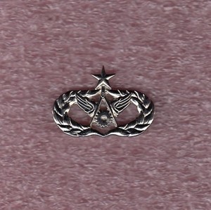 USAF Air Force Senior Civil Engineer Stabrite ~1.75" fullsized badge c/b