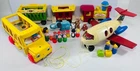 Vintage 60s 70s Fisher Price Play Family Circus Train Bus Jet Plane 991 183 191