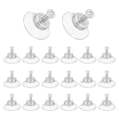 20 pièces ventouses avec vis M5 x 13 pour écrous, pads adhésifs 1,3" - Photo 1/4