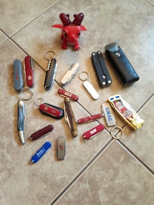 Pocket Knife Lot 17 Multi-Tool KNIVES-ZIPPO/VICTORINOX/IMPERIAL&SEARS&CHINA