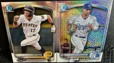 Connor Griffin 2025 Bowman Chrome Prospects & Jac Caglianone Mojo Refractor 