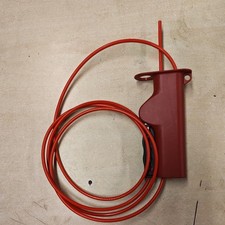 1 pcs - Brady Red 4-Lock Nylon Valve Lockout Cable Kit, 7mm Shackle 50941- New