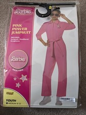 New Barbie Halloween Costume - Jumpsuit - Girls Size 8/10 Headband Missing