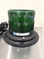 Ecco Low Profile Strobe Beacon Light Green Vacuum Magnet Flashing Cigarette