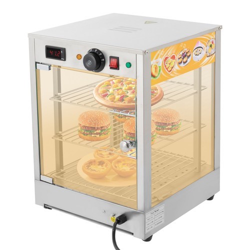 Calentador de alimentos comercial eléctrico de 3 niveles gabinete de calentamiento de exhibición de alimentos de mesa - Imagen 9 de 21