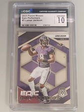 2025 Panini Mosaic Epic Performers Lamar Jackson GEM Mint