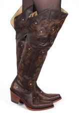 Cowboystiefel Westernstiefel Damenstiefel Overknee Y Catalan Style Leder 38,5