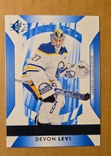 2023-24 SP - Rookie Authentics Devon Levi #103 Blue (RC) Sabers NHL