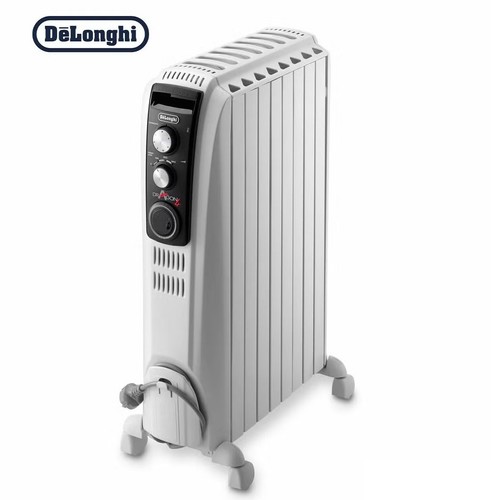 DeLonghi Dragon TRD50820T 2000W Oil Filled Radiator Electric Heater White