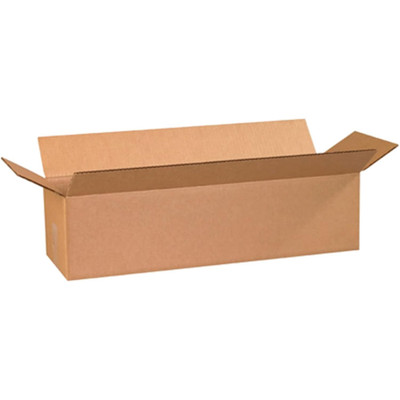 2486 Long Corrugated Cardboard Box 24'' L X 8'' W X 6'' H, Kraft, for Shipping, Pac