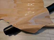 TRUE BEIGE TAN SHEEPSKIN LAMBSKIN LEATHER HIDE PANEL,SHEET,SQUARE,12X12 PATENT