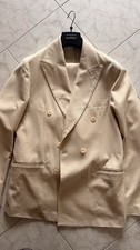 Abito doppiopetto beige uomo – Elegante e versatile – Taglia 50