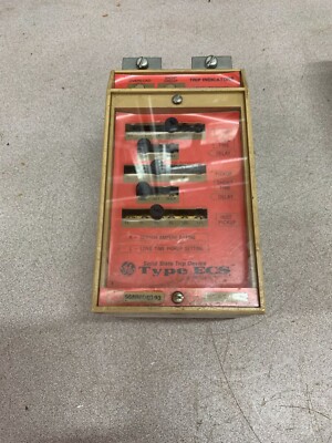 USED GENERAL ELECTRIC TYPE ECS SOLID STATE TRIP DEVICE 568B604G93