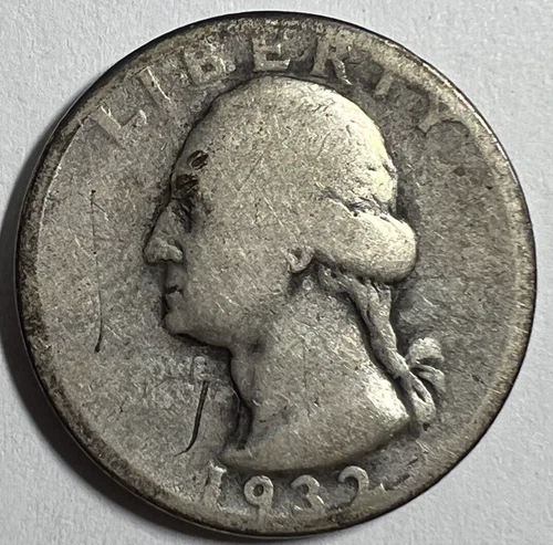 1932 Washington quarter silver AG