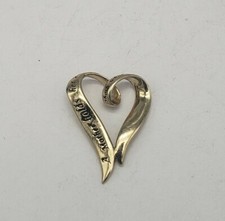 DESIGNER LA STERLING SILVER MOTHER HEART PENDANT