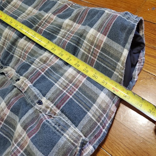 Grit Iron Workwear Mens Jacket Fleece Lined Heavy Size Medium Plaid Flannel - Picture 7 of 12