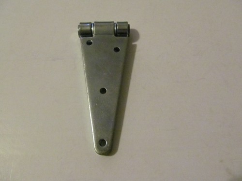 4 Hinges 6" Strap Hinge Heavy Duty Zinc Plated Hardware Door Fence Barn Gate - Picture 6 of 7