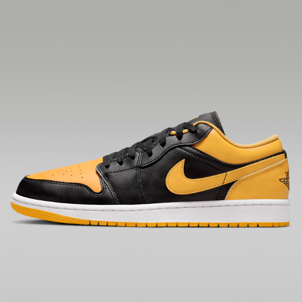 Кроссовки Nike Air Jordan 1 Low Yellow Охряно-черные (553558-072) Доставляются в кратчайшие сроки