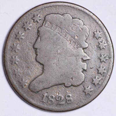1828 Classic Head Half Cent CHOICE FINE FREE SHIPPING E102 AMM