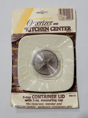 NEW VINTAGE 5 CUP CONTAINER LID FOR OSTERIZER & KITCHEN CENTER 939-51 USA MADE