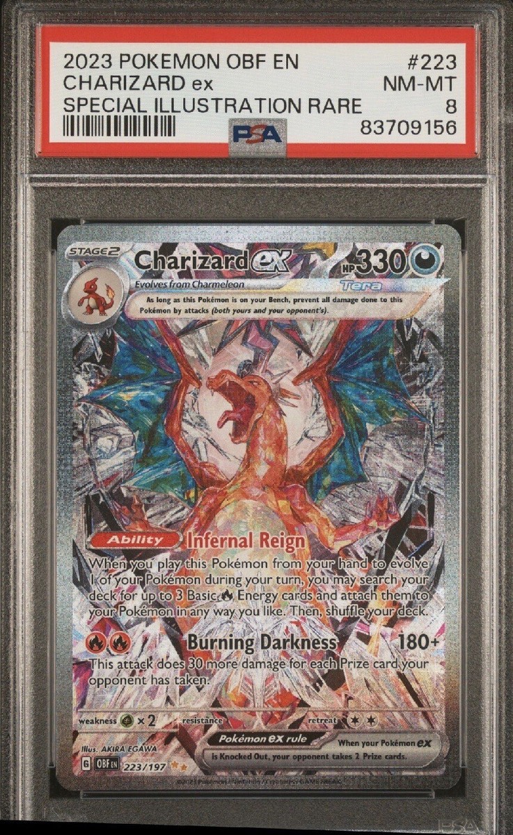 2023 Pokemon OBF EN Obsidian Flames #223 Charizard Ex 2023 Pokemon OBF EN Obsidian Flames #223 Charizard Ex