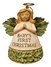 Baby's First Christmas Angel Figurine Christmas Tree Ornament Keepsake