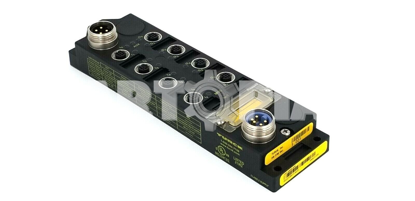 Turck DeviceNet 8 In / 8 Out Station, FDNP-S0808H-WW, F/W 3.001, 11-26 VDC