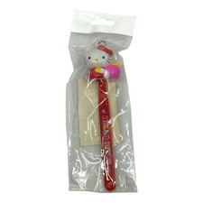 Sanrio Smiles Hello Kitty Travel Toothbrush With Topper Vintage 2003 Pink Apple