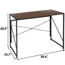 Writing Computer Desk Home Office Pc Laptop Table Industrial Style Folding Desk