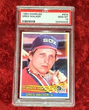 GREG WALKER ROOKIE RC 1984 DONRUSS #609 CHICAGO WHITE SOX PSA 10 🔥  POP36