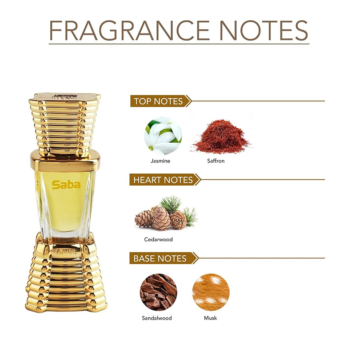 Ajmal Saba Concentrated Perfume Oil for unisex 10 ml eBay