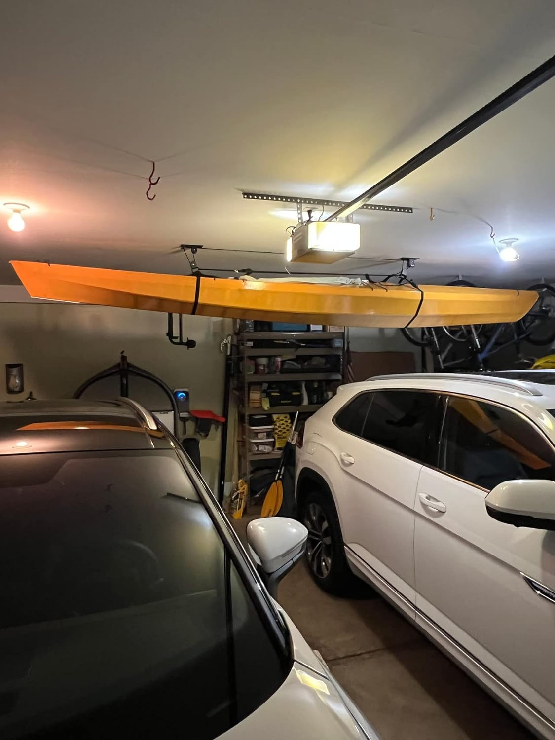 Heavy Duty Kayak & Canoe Ceiling Storage Hoist - 150 Lbs Capacity