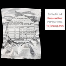 Dental Thermoforming Material Round Hard Vacuum Forming Sheet Splint 2.0mm USA