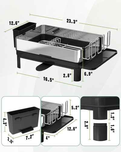 Easy-To-Clean Dish Drying Rack with Cup Holder - Local Pick Up and Assembly - Picture 4 of 8