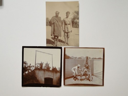3 Photos Of African Men Being Punished - Hung Whipped & Chains c1900s