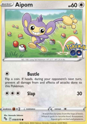 Pokmon Card 056/078 AIPOM - POKMON GO - COMMON - NM | eBay Pokmon Card 056/078 AIPOM - POKMON GO - COMMON - NM | eBay
