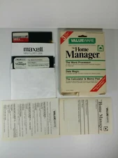 Commodore 64 / 128 The Home Manager Word Processor Calculator Software- Untested