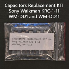 Sony Walkman KRC-1-11 WM-DD1 and WM-DD11 Complete Capacitors Replacement KIT