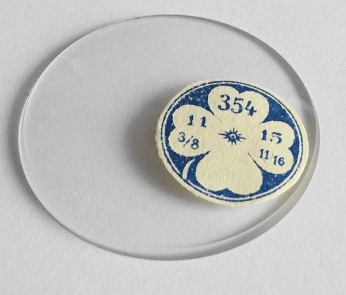 Verre De Montre De Poche (gousset) - Diamètre 36.4 Mm - Neuf Sans Emballage