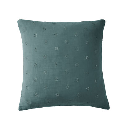 Kissenbezug 60x60 cm Gaze Baumwolle mit Blumen Ente