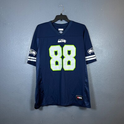 NFLPA John Olsen 88 XL men's blue jersey nfl team apparel Seattle