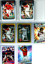 2024 Topps Baseball Series 1 & 2 Boston Red Sox Team Set (31) Base Cards +WOW+