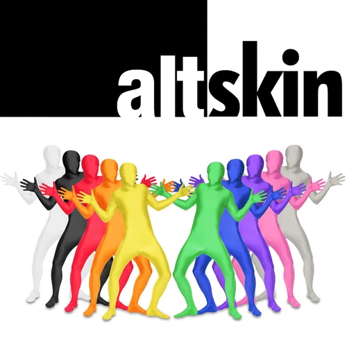 NEW ZENTAI SUIT-FULL BODY STRETCH FABRIC COSTUME-ALTSKIN-RED BLUE GREEN BLACK