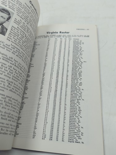 1969 ACC Atlantic Coast Conference Football, Soccer, Cross Country Media Guide. - Picture 6 of 13