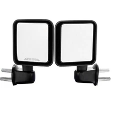 Manual View Door Mirrors Driver & Passenger Side for 2007-2017 Jeep Wrangler