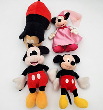 Disney Mickey and Minnie Mouse Plush Dolls Stuffed Animal Reversible Lot Of 4