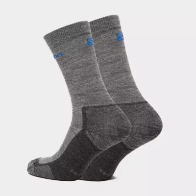 Salomon Hiker Mid Socken Merinowollmischung 2 Stück Unisex Größe Small UK 3,5-5 UVP24 